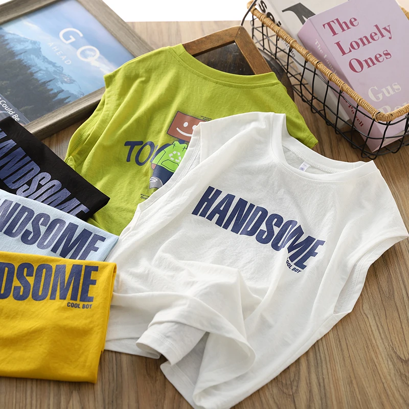 男童运动背心夏装2024新款儿童夏季凉感上衣网眼速干透气无袖T恤