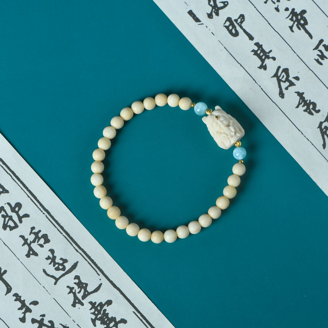 猛犸牙0.5凤九款单圈手串