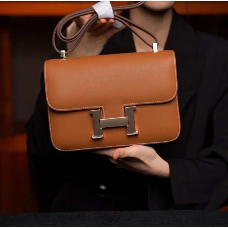 LEATHER BAG STUDIO 原创高定“康康”真皮包-H1308