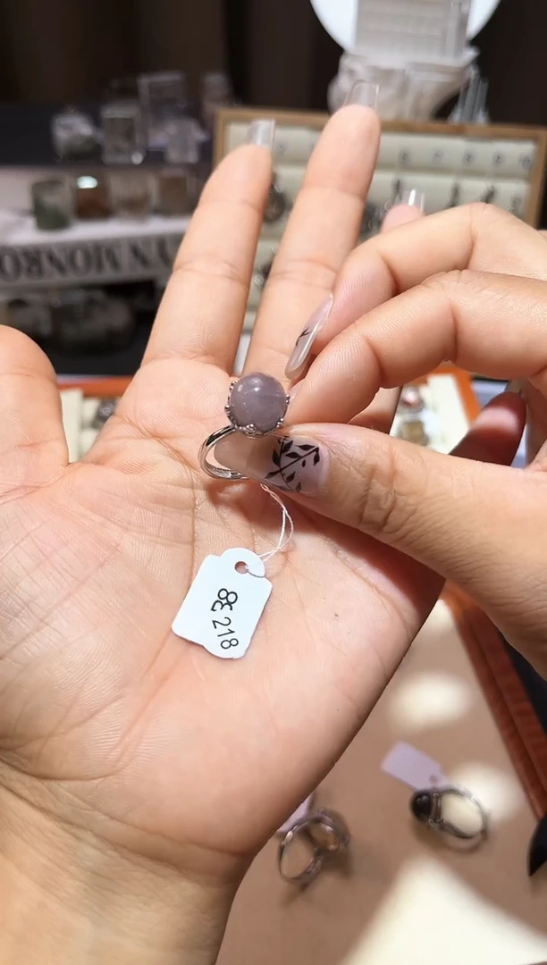 【闪购商品】水晶戒指银S925镶嵌定制
