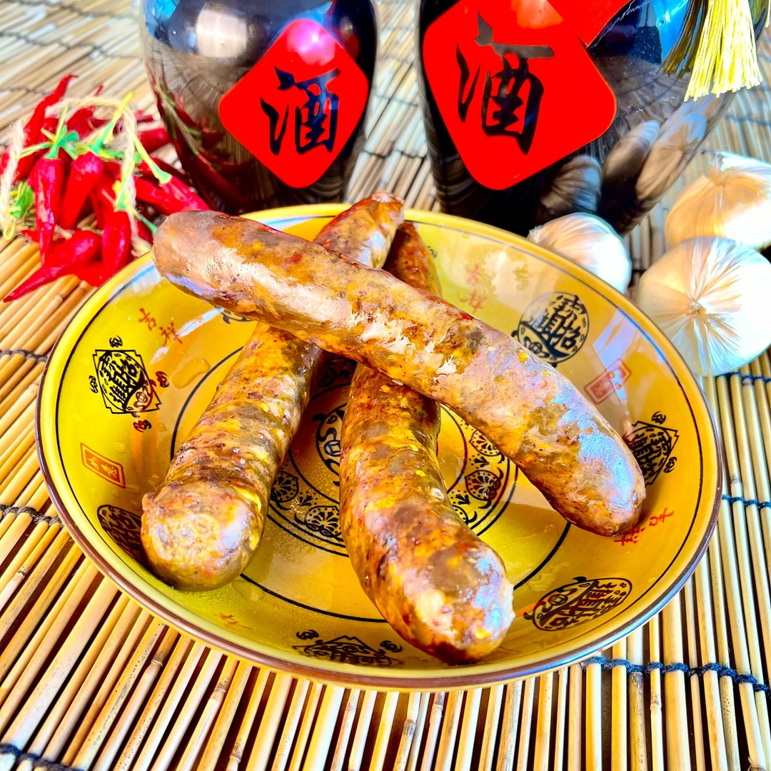 湘西土家黑猪灌制香肠