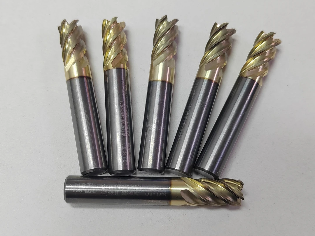 镀钛超硬68度高温硬质合金钨钢铣刀10*15*50