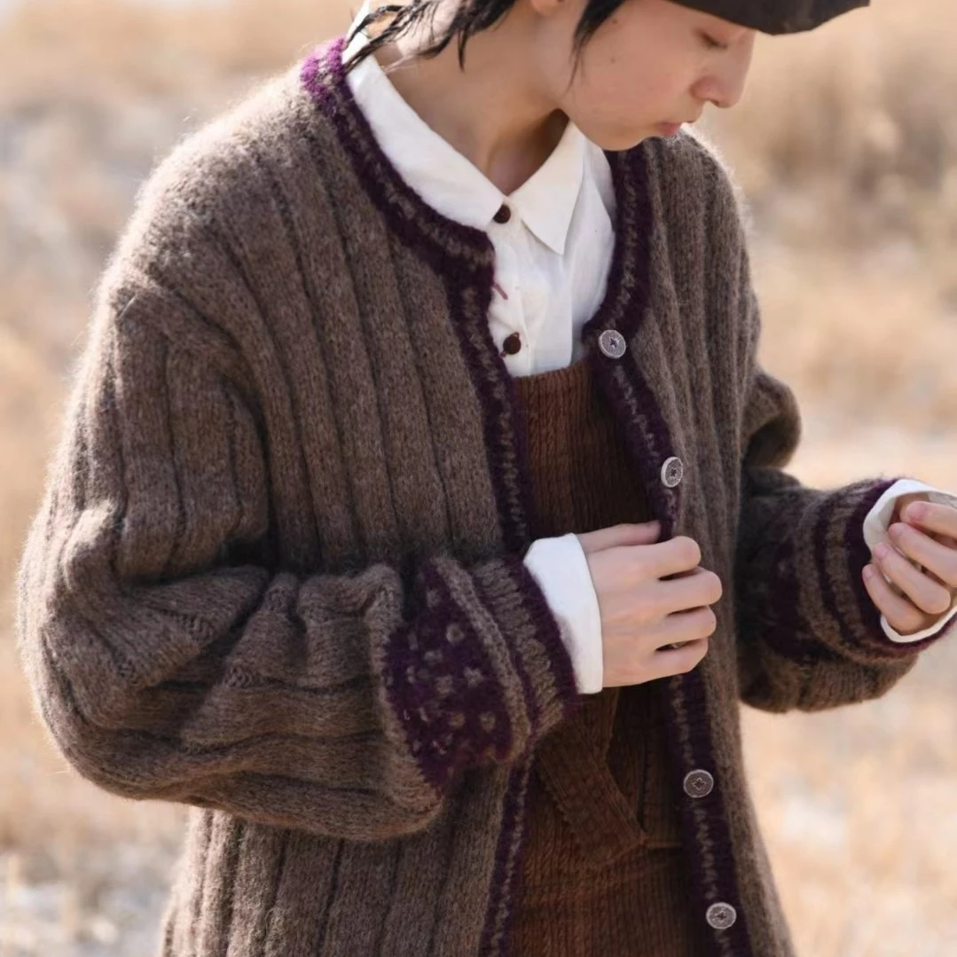 ZUO AN MI XIANG/左岸迷香/2021秋冬/毛衣7095百搭针织保暖开衫