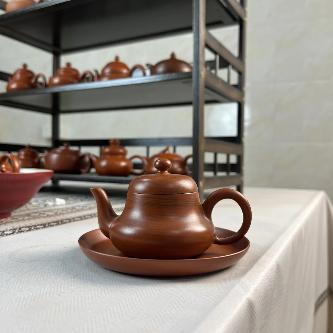 老安顺章壮雄手拉壶 君德绞泥壶