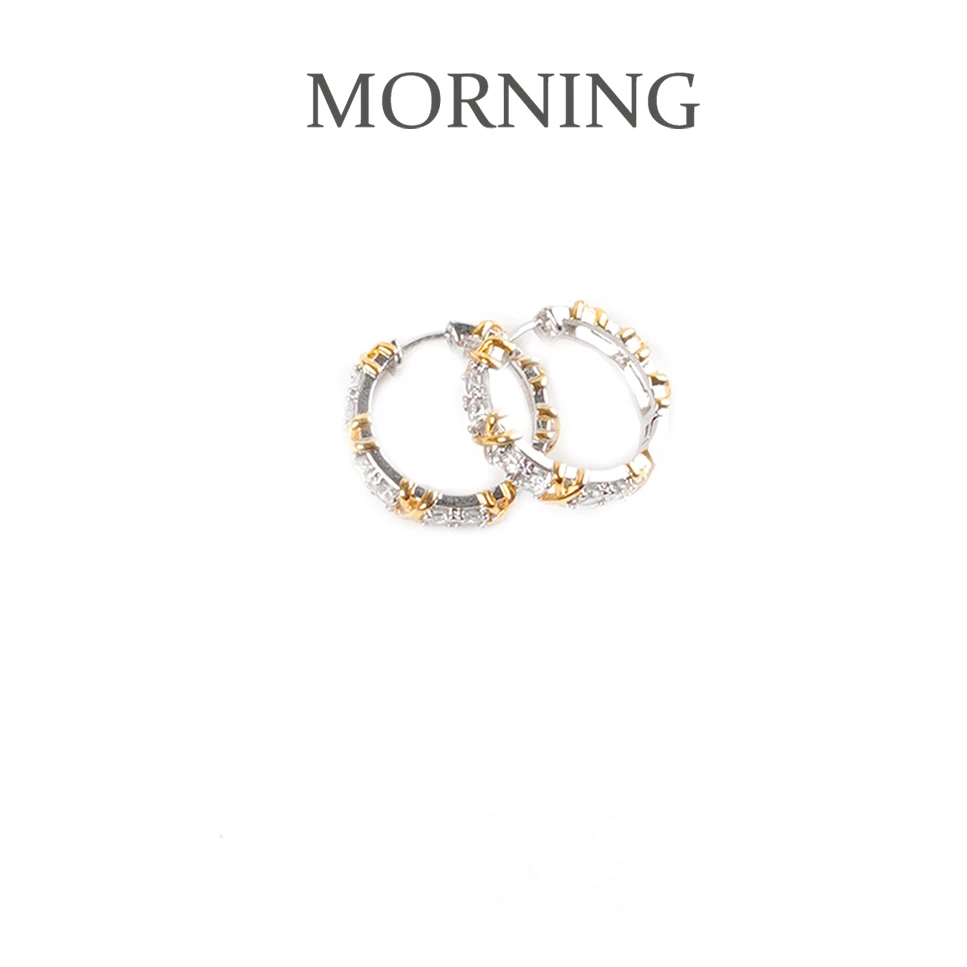 铜合金无非金属耳饰 MORNING/早安日记 简约 百搭大气大耳圈-1220