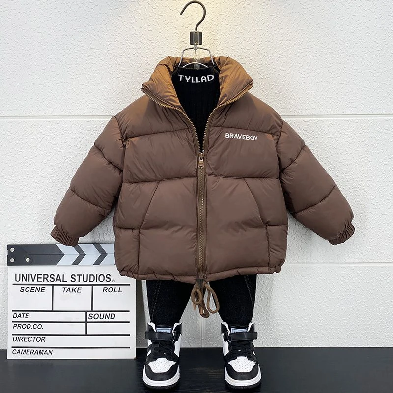 男童棉服冬季2024款儿童韩版保暖棉袄秋冬款洋气防风加厚外套