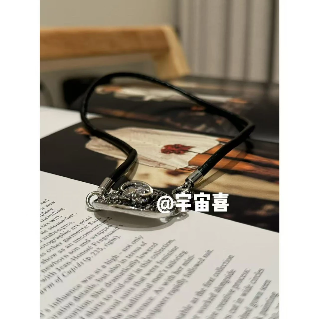 铜合金皮质项链 H3-001【中古船锚土星皮质颈链】