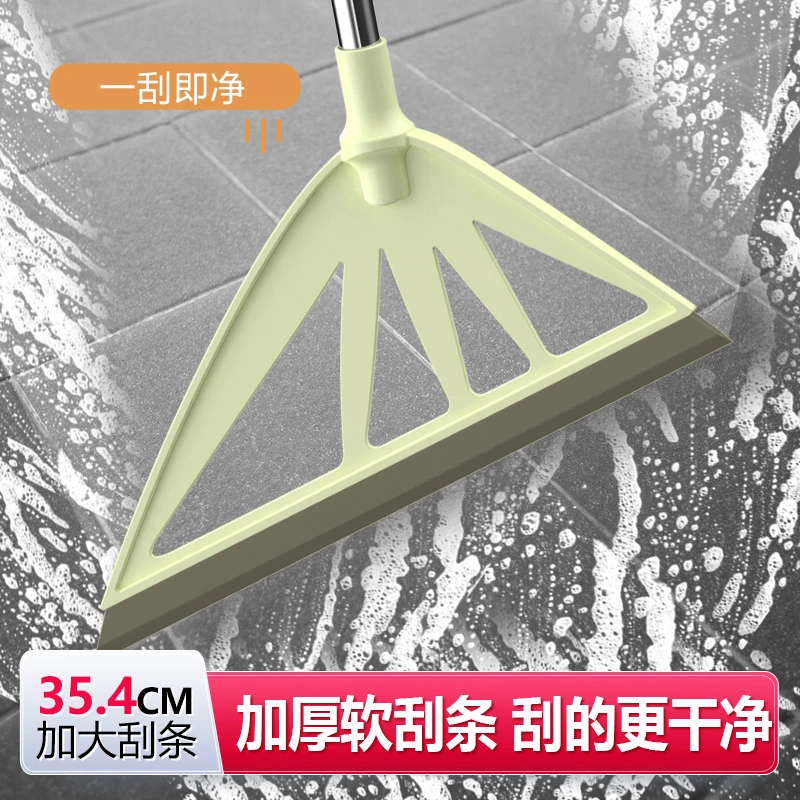 家必洁家用硅胶拖把浴室厕所卫生间不留浴室专用刮水扫把