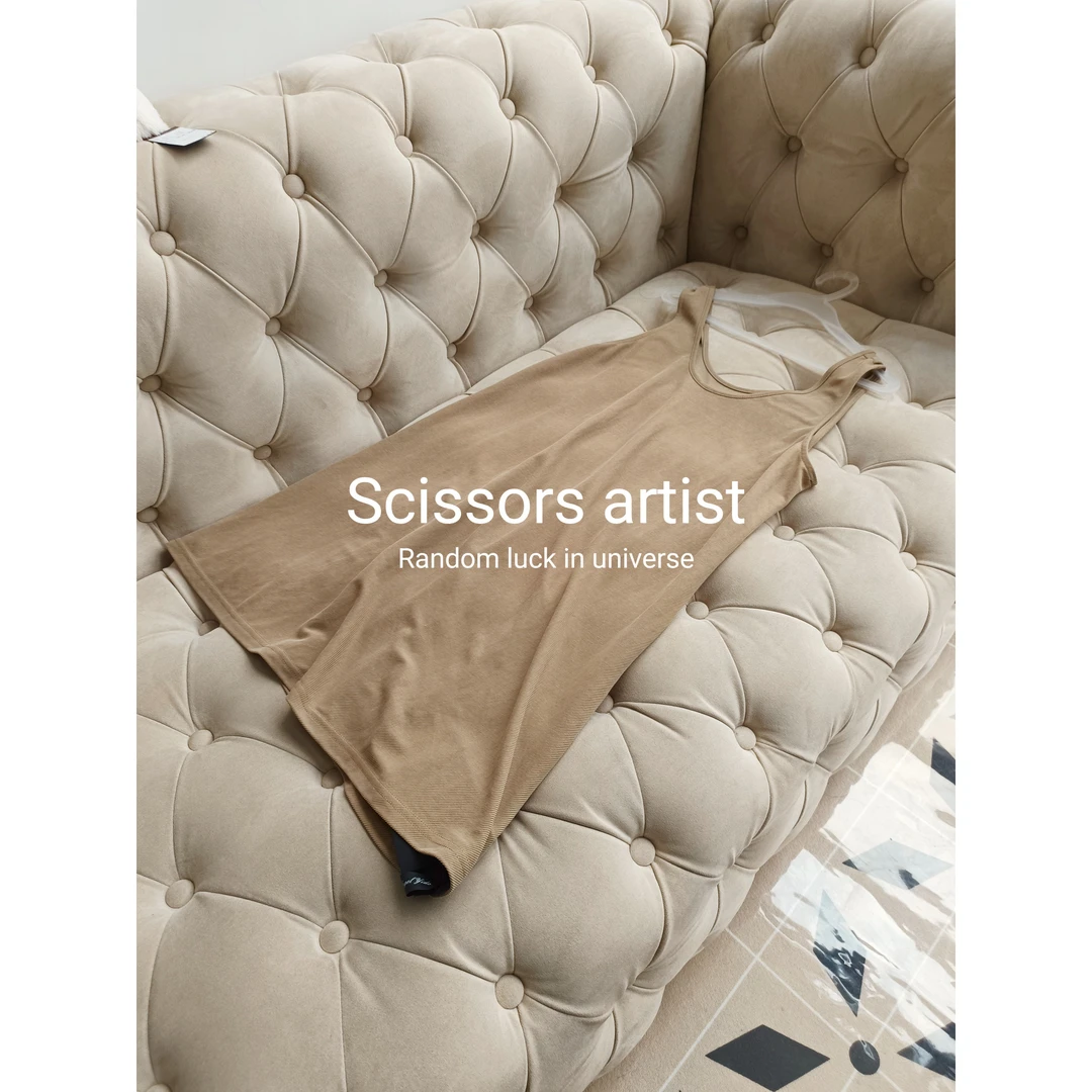 【Scissors artist】万物本逍遥高端设计师走秀女装吊带背心0387