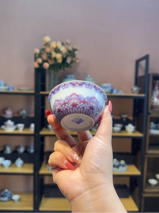 冉月观隐凝紫蝶生杯