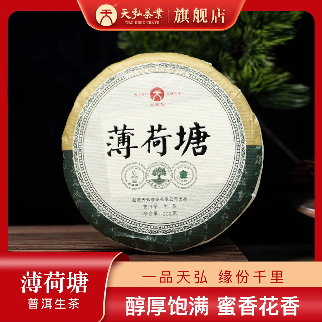 天弘茶业【感恩回馈】2023年薄荷塘生茶200g