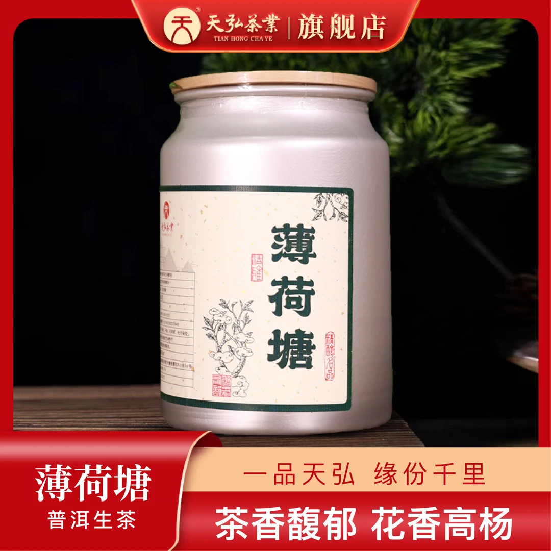 天弘茶业【难忘薄荷塘】2023年薄荷塘生茶古树散茶500g