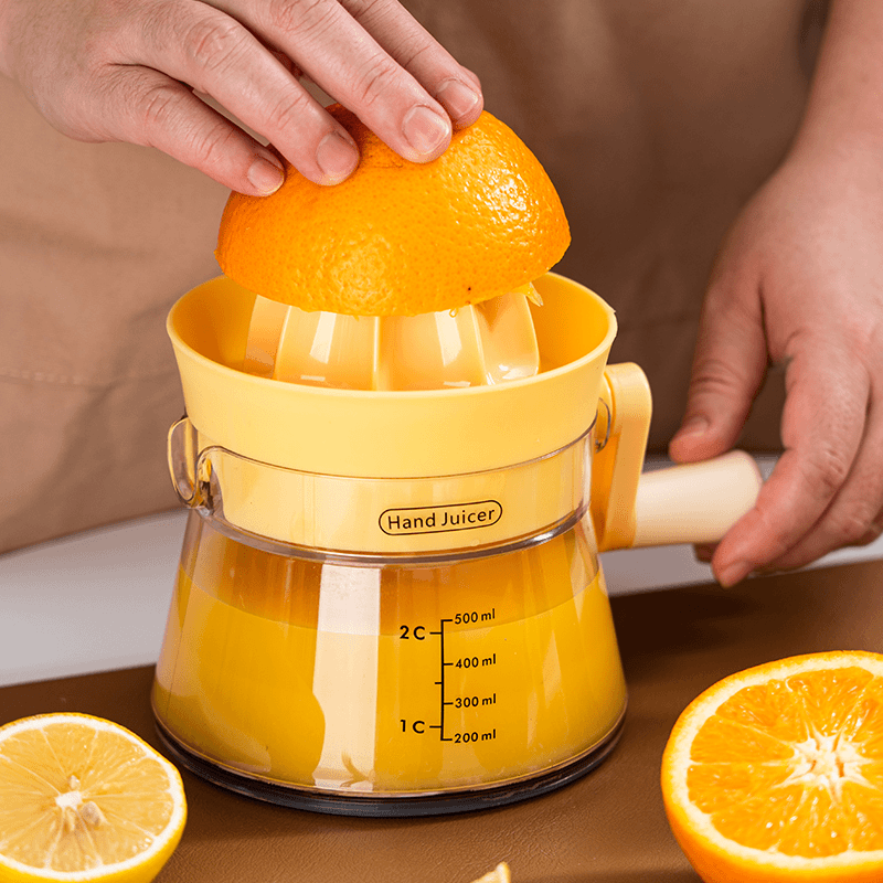手摇式榨汁机家用手动橙子柠檬手压汁器果汁橙汁压榨神器小型