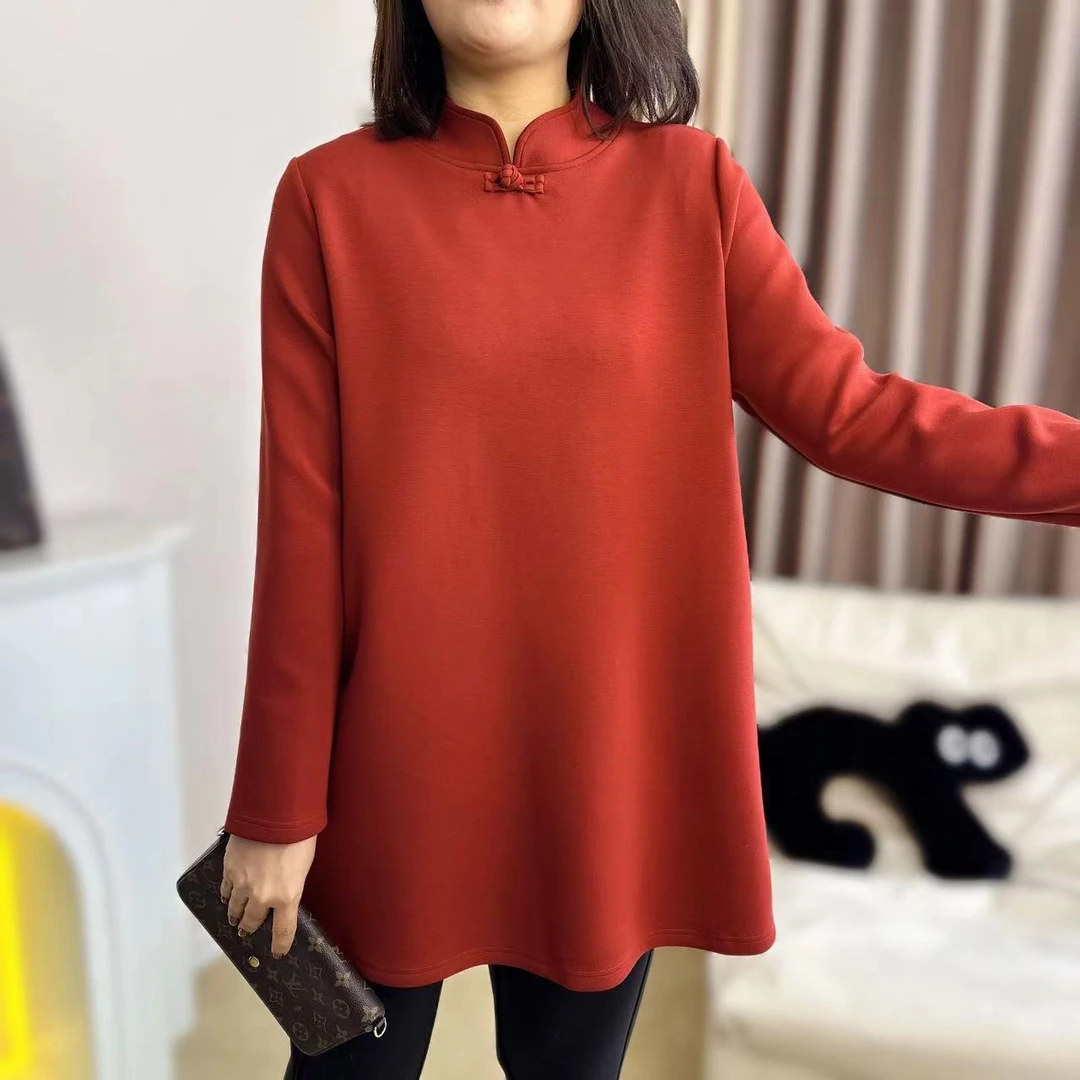 T-69新中式盘扣肌理感气质百搭衬衫