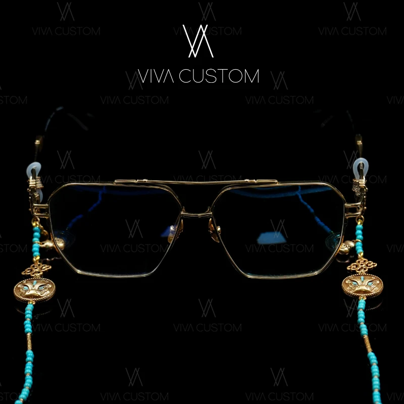 （精工系列）中式大气质感国潮醒狮眼镜链