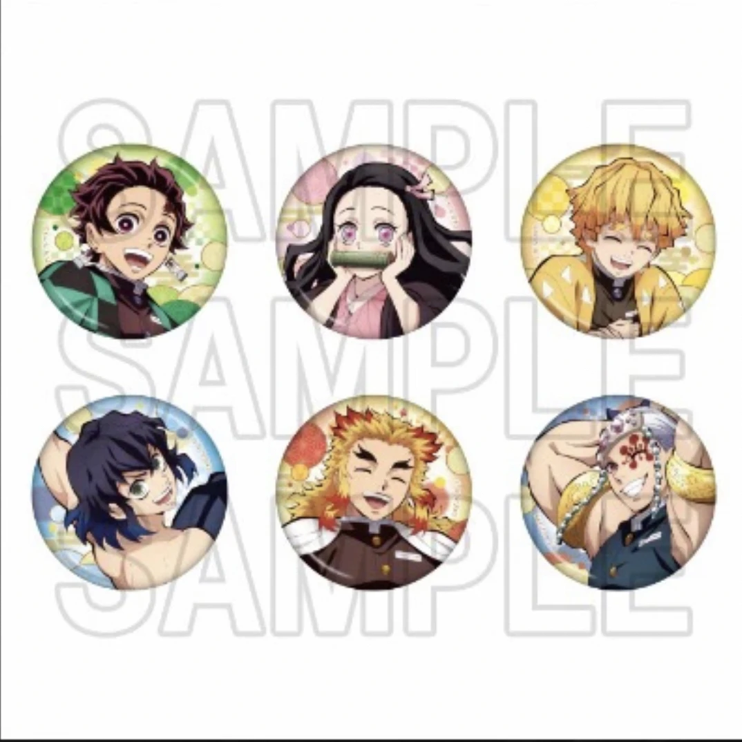 【鬼灭之刃】黄包全集中展系列吧唧徽章 动漫周边