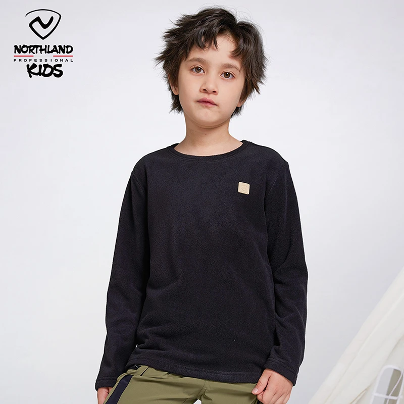 诺诗兰童装儿童保暖卫衣上衣摇粒绒长袖圆领打底男童卫衣CO130307