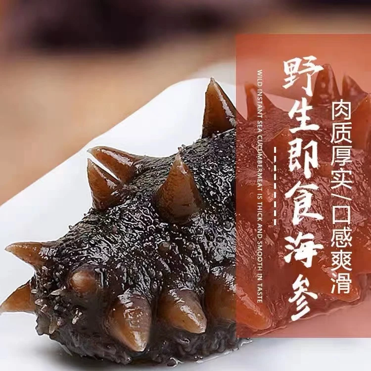 连云港发货  新鲜速冻即食野生海参500g/包  大约8-10只左右