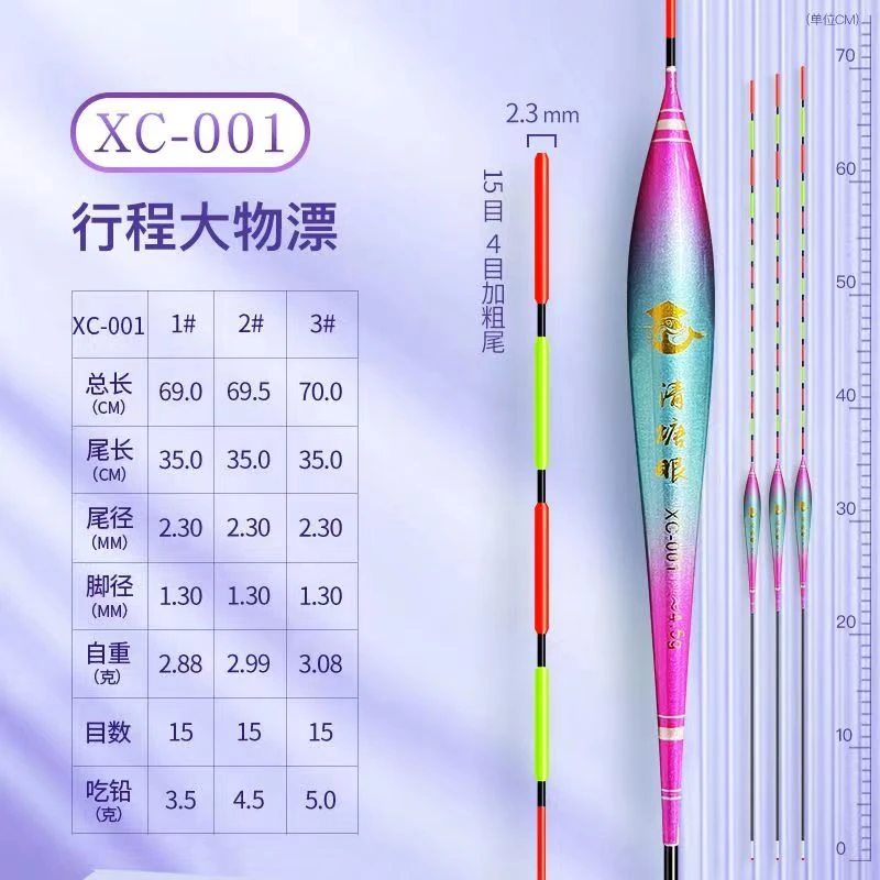 【渔博仕巨物甄选】珠珠纳米行程漂60CM&70CM防爆顶，翻身快，行程慢