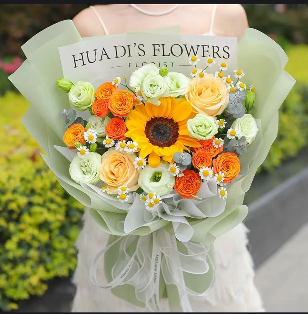 向日葵混搭花束毕业花束