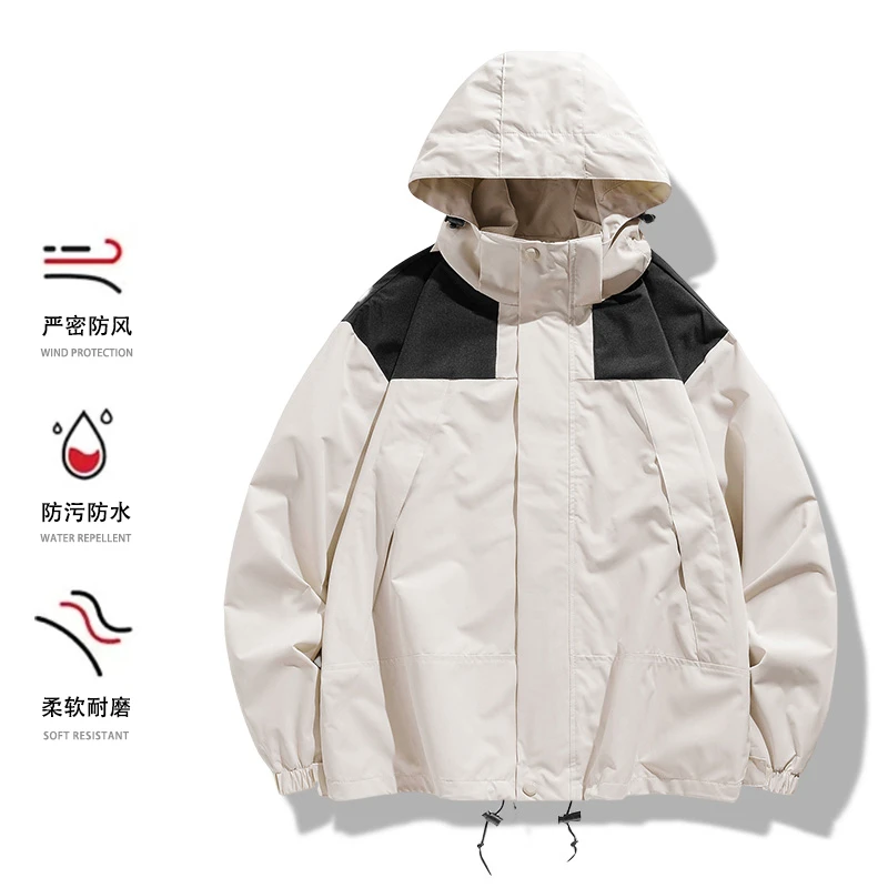 男女同款防风防水情侣户外运动夹克外套