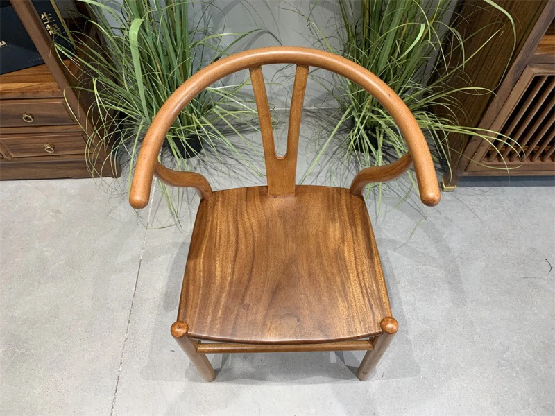 福利品胡桃木y椅一对到手2张 （包邮）