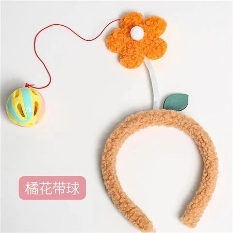 防滑逗娃发箍摇铃玩具发卡头饰宝宝换尿布哄娃神器换尿不湿头箍女