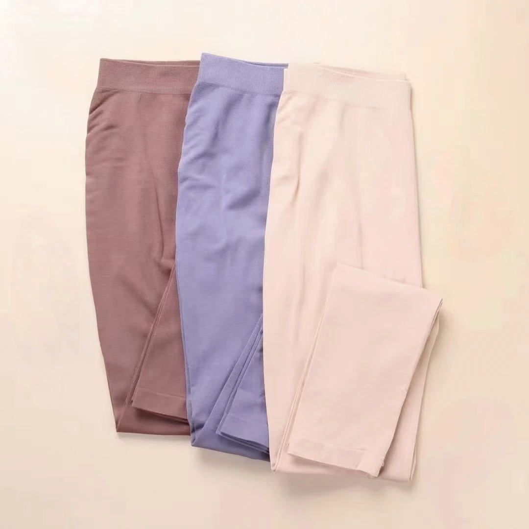 秋裤女薄款舒适棉打底裤衬裤线裤紧身保暖裤睡裤高弹秋裤柔软长裤