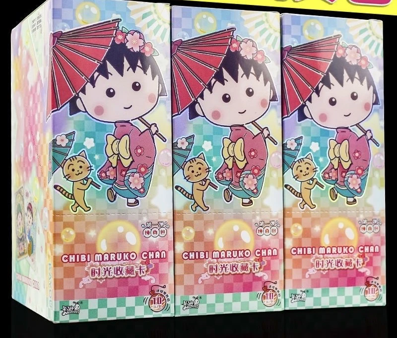 樱桃小丸子卡片纯真包时光收藏卡一整盒卡牌卡册CMR周边