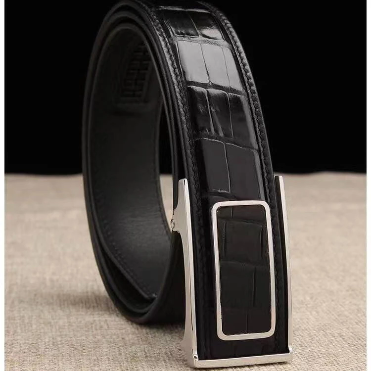 皮带商务男士裤腰带百搭真皮皮带男士男款皮带自动扣男士腰带在线