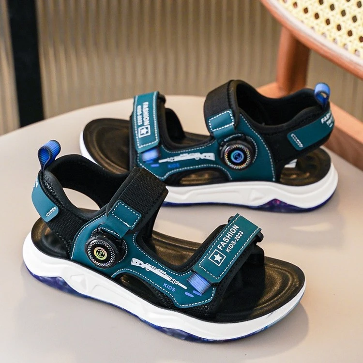 男童凉鞋2023新款潮中大童软底防滑沙滩夏季儿童鞋宝宝童鞋男夏款
