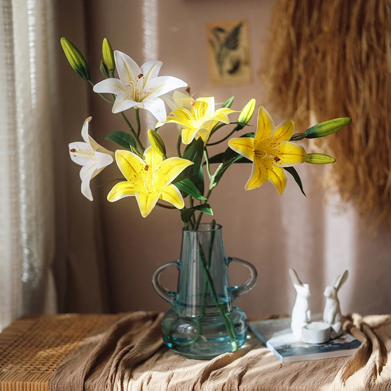【百合花】仿真花绿植摆件客厅餐桌