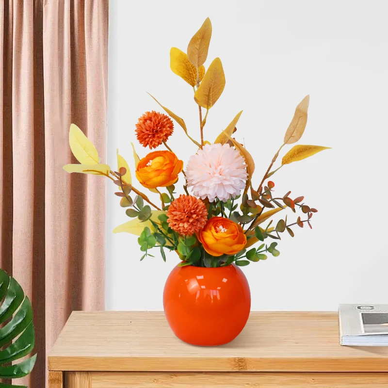 《惠风和煦》新款仿真花艺摆件干花花束家居餐桌摆花玄关客厅假花