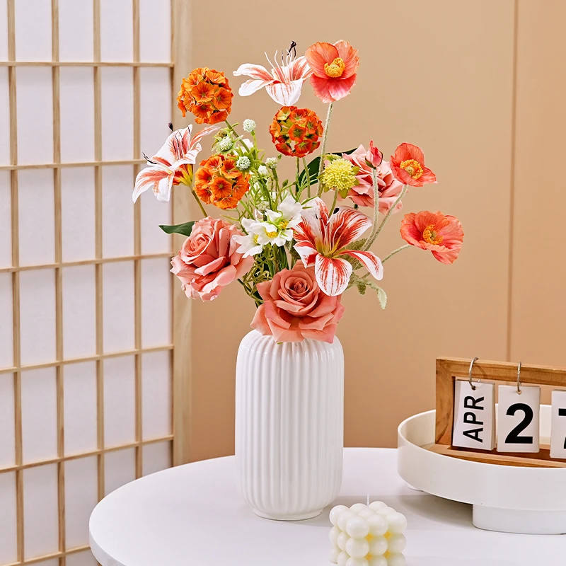 【秋雅】仿真花家居饰品摆件清新简约创意摆放轻奢时尚艺术