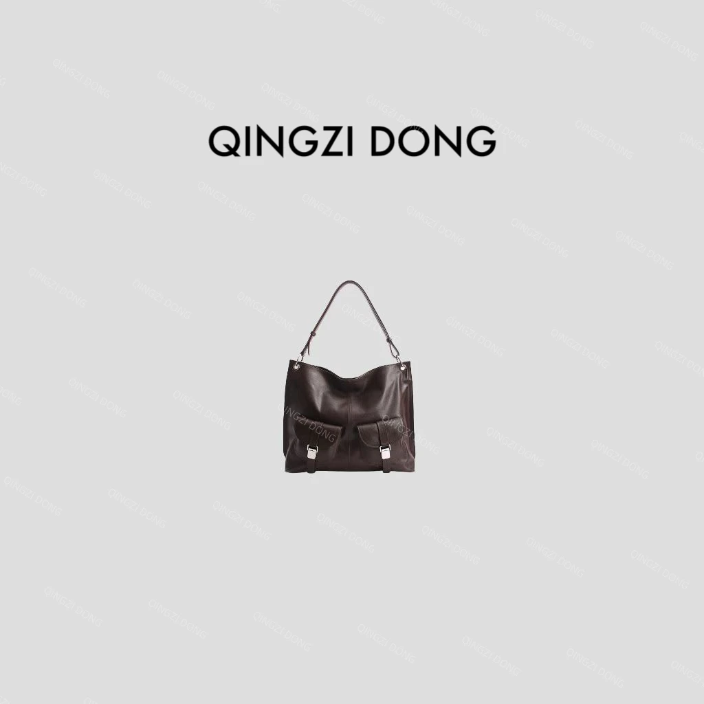 【董清子】【一家三口】新品简约百搭时尚单肩轻便ins休闲女包21702
