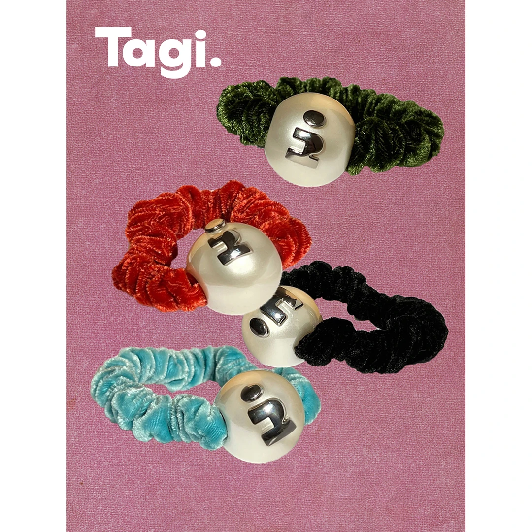Tagi.《i》想象头绳简约丝绒发圈发绳可爱少女发饰皮筋头绳头饰韩版