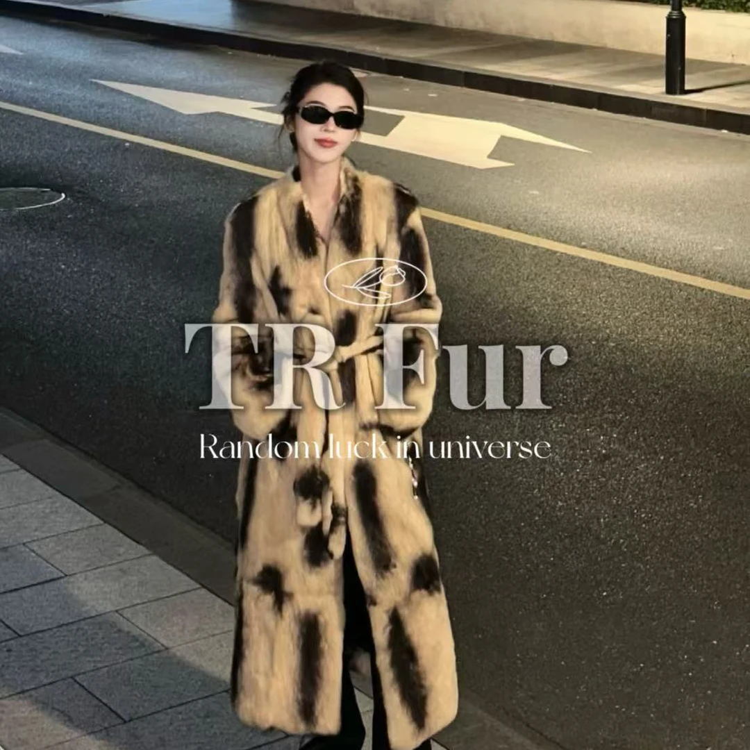 【TR】“高阶玩家”秀款进口兔毛皮草大衣T55012