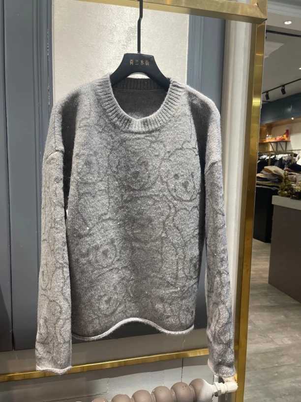 毛衫时尚休闲圆领加厚秋冬保暖