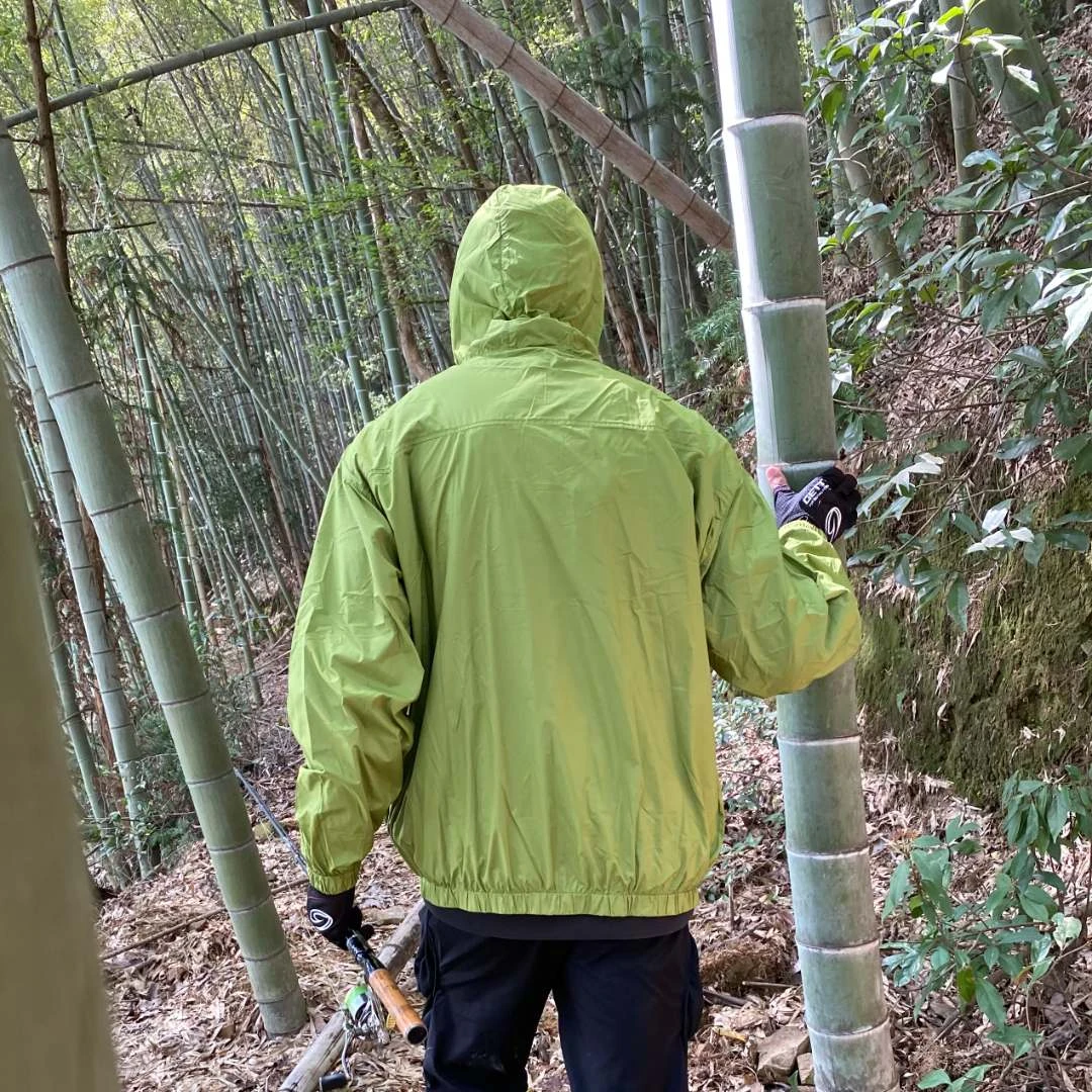 绿色轻薄三防科技防紫外线外套钓鱼路亚防水防雨运动风透气防晒衣
