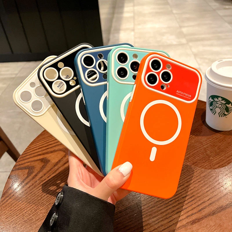 肤感磨砂磁吸适用iPhone14promax手机壳苹果13promax二合一