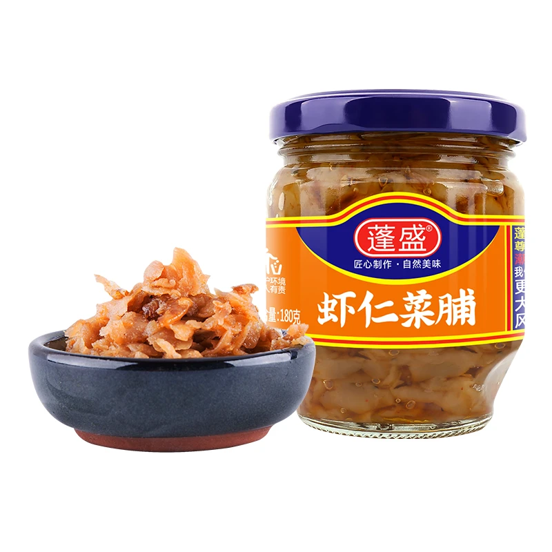 蓬盛【宠粉福利】180g虾仁菜脯萝卜干*1瓶咸香晒干炒制早餐开盖即食