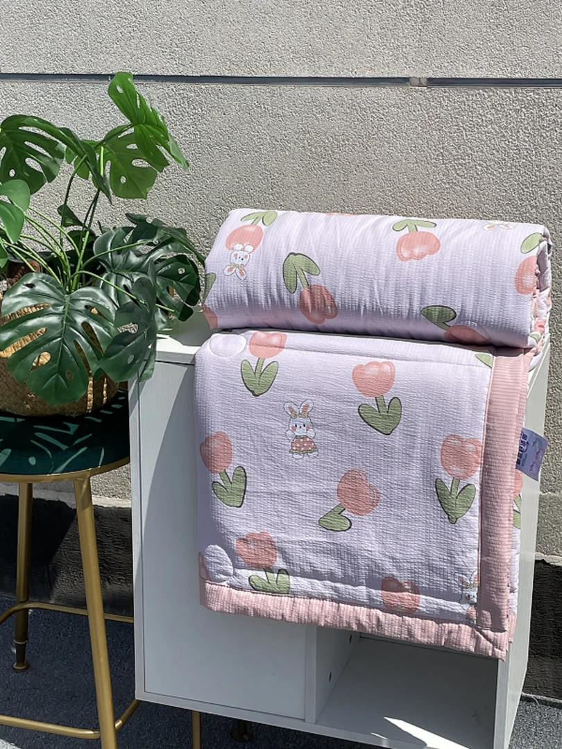 夏季透气泡泡夏凉被机洗双人透气幼儿园夏被学生宿舍单人 空调被