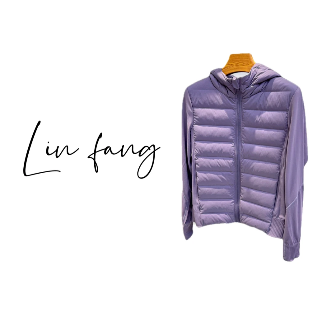 lu同款羽绒服轻薄户外运动秋冬新款压胶保暖可内搭修身