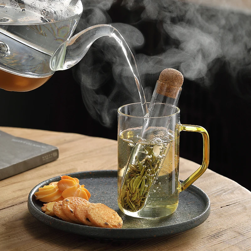 创意耐热玻璃试管滤茶器茶漏网红茶叶过滤器茶水分离懒人泡茶神器