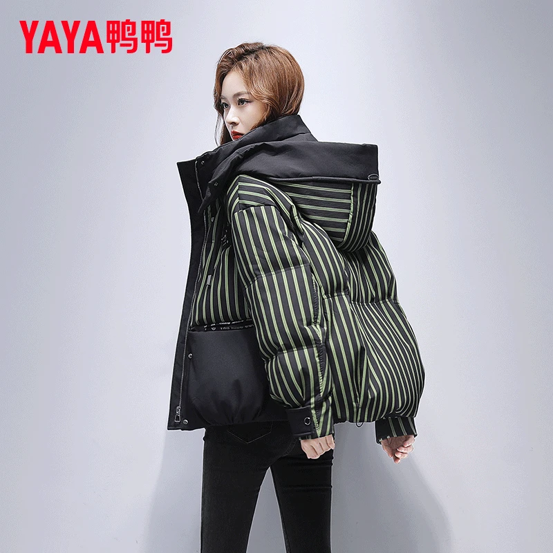YAYA/鸭鸭下架      羽绒服女2024新款冬时尚休闲韩版宽松爆款