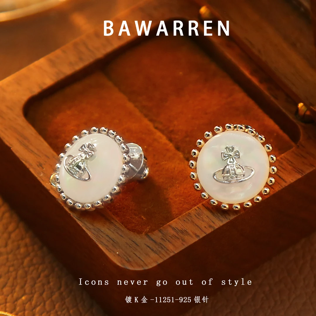 Bawarren 美❤ 11251-星球精致耳环小众欧美优雅