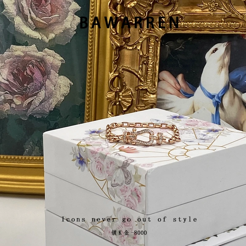 Bawarren手链 【V金版本 】精工CNC 586-马蹄时尚百搭简