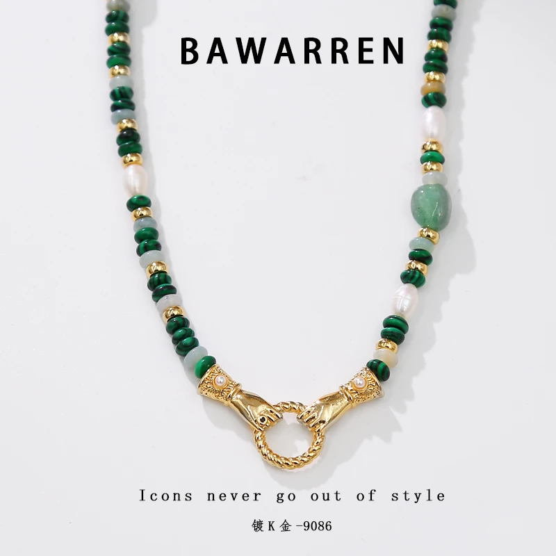 Bawarren 意❤ 9086-手拉手轻奢时尚百搭项链