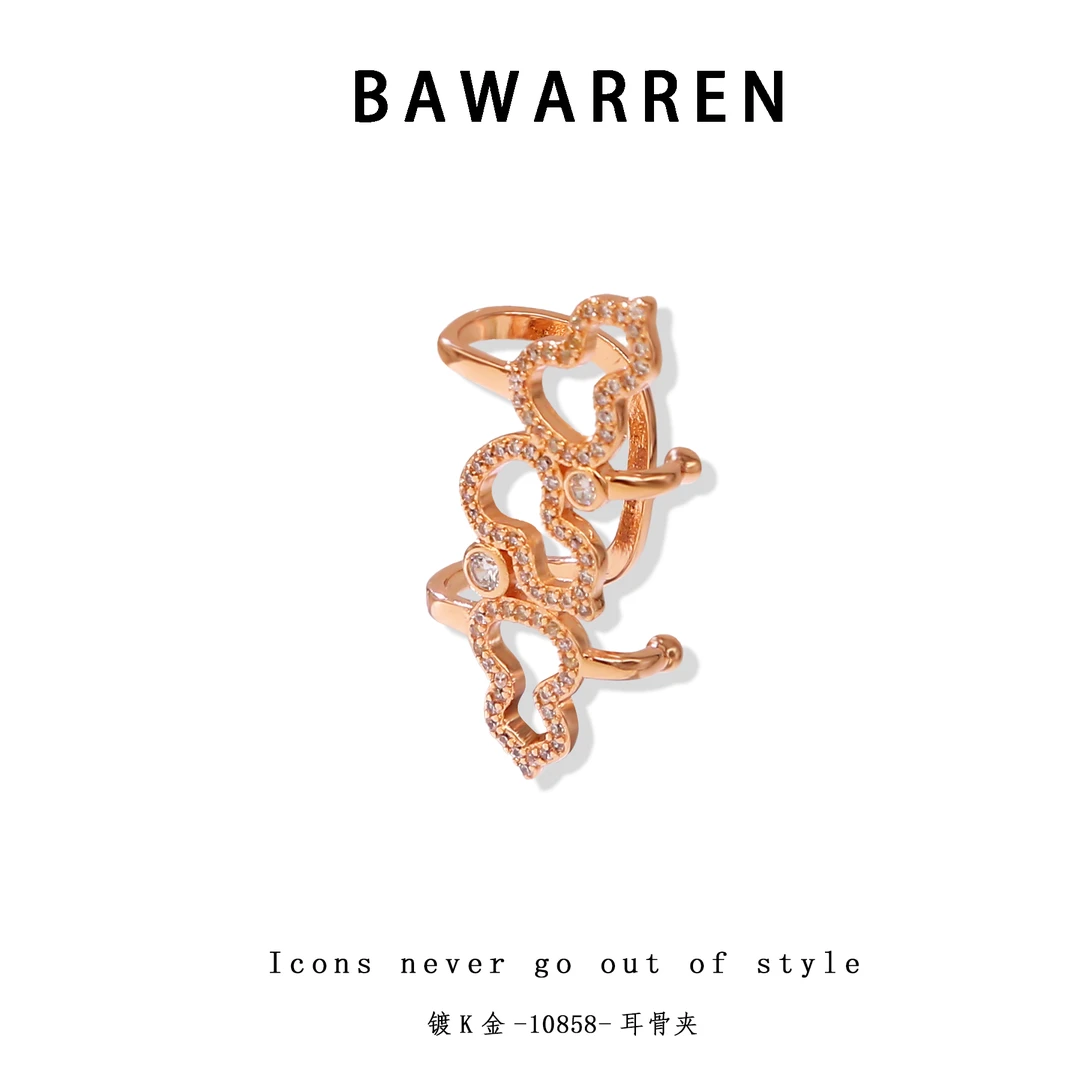 Bawarren 美❤ 精工CNC 10858-【三葫芦】耳骨夹精致百搭
