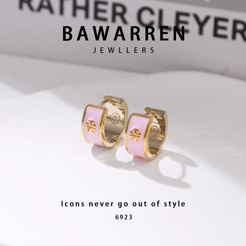 Bawarren 意❤ 6923-精致耳环小众欧美优雅法式长款